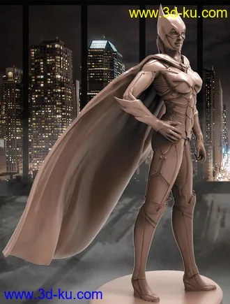 蝙蝠女侠-3D打印模型的图片