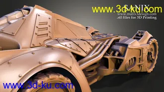 蝙蝠车-3D打印模型的图片