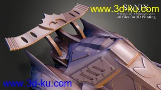 蝙蝠车-3D打印模型的图片