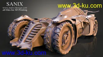 蝙蝠车-3D打印模型的图片