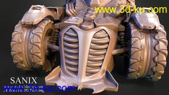 蝙蝠车-3D打印模型的图片