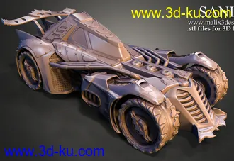 蝙蝠车-3D打印模型的图片