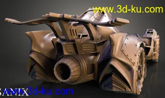 蝙蝠车-3D打印模型的图片