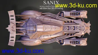 蝙蝠车-3D打印模型的图片