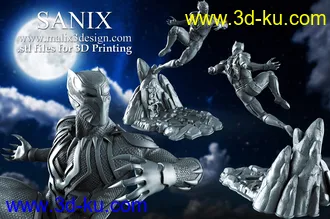 漫威漫画-黑豹-3D打印模型的图片