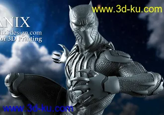 漫威漫画-黑豹-3D打印模型的图片