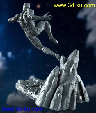 漫威漫画-黑豹-3D打印模型的图片