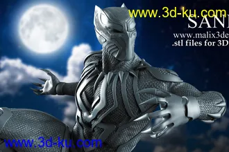 漫威漫画-黑豹-3D打印模型的图片