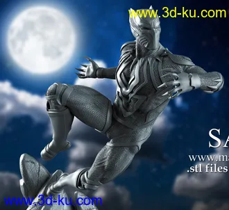 漫威漫画-黑豹-3D打印模型的图片