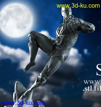 漫威漫画-黑豹-3D打印模型的图片