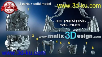 漫威漫画-黑豹-3D打印模型的图片