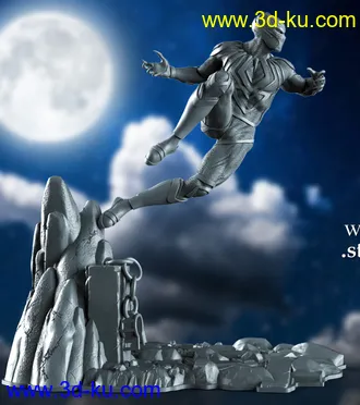 漫威漫画-黑豹-3D打印模型的图片
