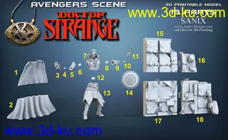 漫威漫画-奇异博士-3D打印模型的图片