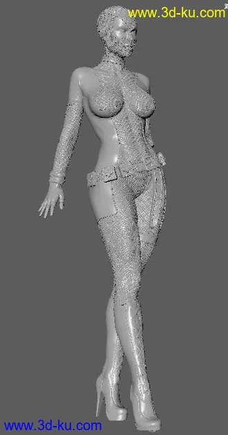 女死待-3D打印模型的图片