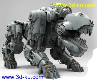 《德军总部》机械犬-3D打印模型的图片