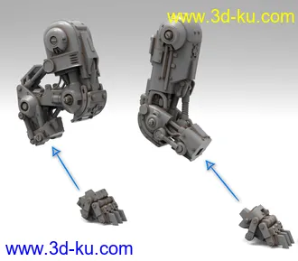 《德军总部》机械犬-3D打印模型的图片