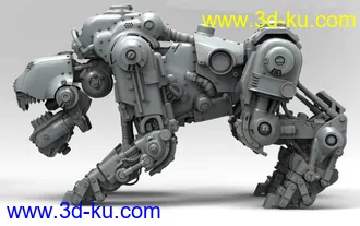 《德军总部》机械犬-3D打印模型的图片