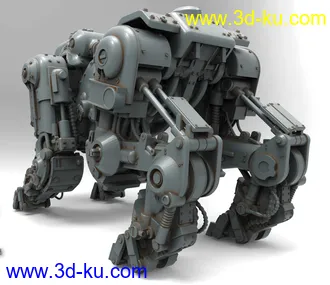 《德军总部》机械犬-3D打印模型的图片