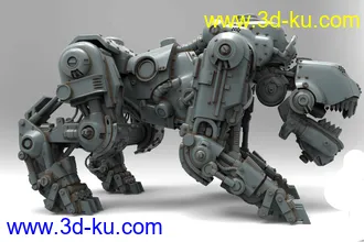 《德军总部》机械犬-3D打印模型的图片