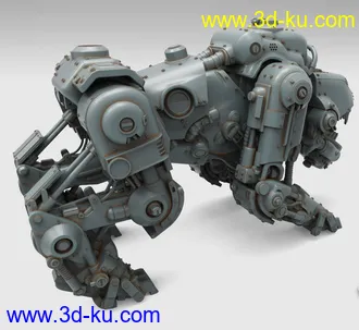 《德军总部》机械犬-3D打印模型的图片
