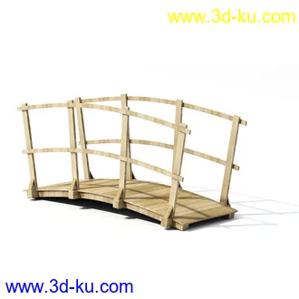 木桥,木篱笆,木桌子,木凳子,木椅子,模型合集的图片