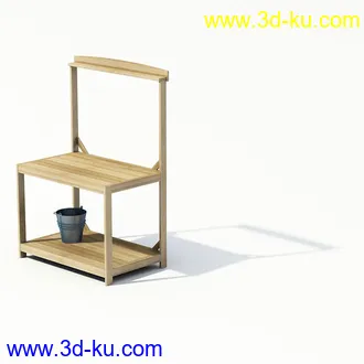 木桥,木篱笆,木桌子,木凳子,木椅子,模型合集的图片