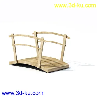 木桥,木篱笆,木桌子,木凳子,木椅子,模型合集的图片