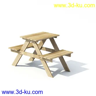 木桥,木篱笆,木桌子,木凳子,木椅子,模型合集的图片