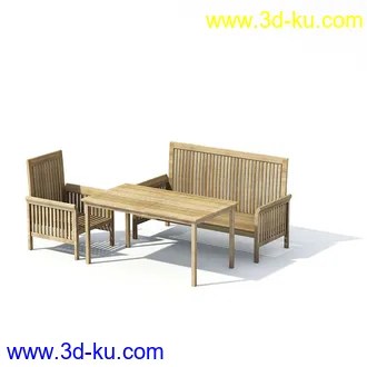 木桥,木篱笆,木桌子,木凳子,木椅子,模型合集的图片