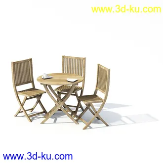 木桥,木篱笆,木桌子,木凳子,木椅子,模型合集的图片