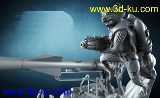 火箭浣熊和树人格鲁特-3D打印模型的图片