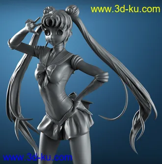 《美少女战士》月野兔-3D打印模型的图片