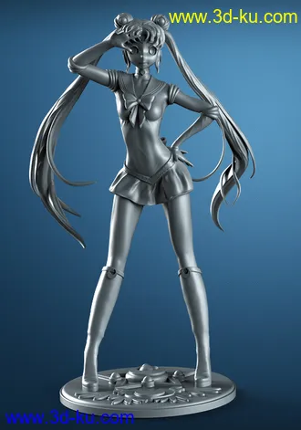 《美少女战士》月野兔-3D打印模型的图片