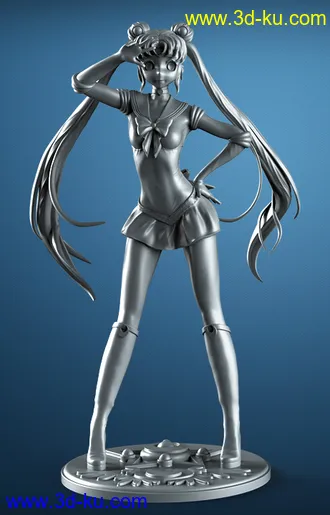 《美少女战士》月野兔-3D打印模型的图片