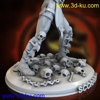 真人快打角色蝎子-全蝎人-3D打印模型的图片