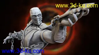 真人快打角色蝎子-全蝎人-3D打印模型的图片