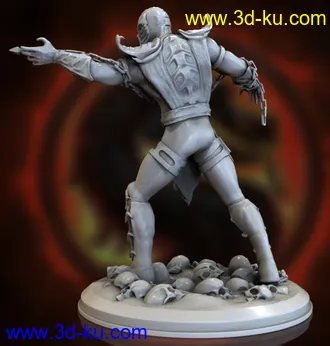 真人快打角色蝎子-全蝎人-3D打印模型的图片