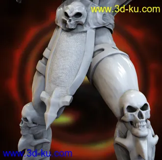 真人快打角色蝎子-全蝎人-3D打印模型的图片