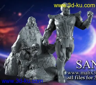 《复仇者联盟》萨诺斯,紫薯精,灭霸-3D打印模型的图片
