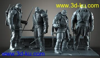 《忍者神龟》多纳泰罗,米开朗基罗,利奥纳多,拉斐尔-3D打印模型的图片