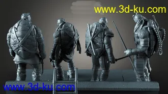 《忍者神龟》多纳泰罗,米开朗基罗,利奥纳多,拉斐尔-3D打印模型的图片