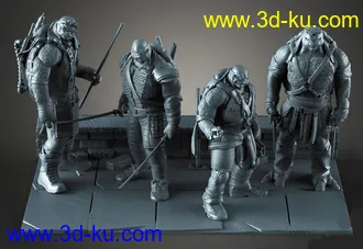 《忍者神龟》多纳泰罗,米开朗基罗,利奥纳多,拉斐尔-3D打印模型的图片