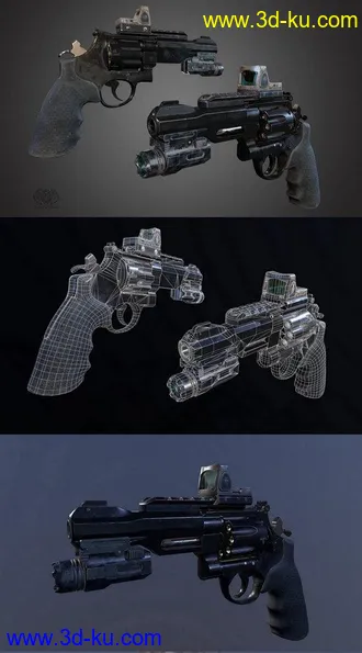 枪械模型,大炮模型,AR-15,FN M29C,SW357枪模型的图片