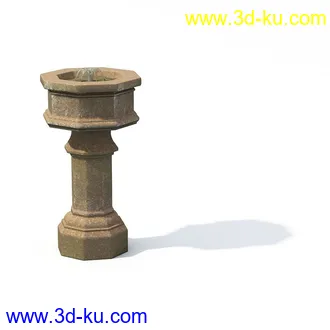 石喷泉,木井口,木井吊,木亭子,太阳伞,遮阳伞,沙滩伞,割草机,模型合集的图片