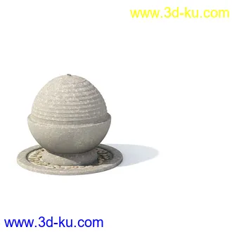 石喷泉,木井口,木井吊,木亭子,太阳伞,遮阳伞,沙滩伞,割草机,模型合集的图片