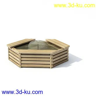 石喷泉,木井口,木井吊,木亭子,太阳伞,遮阳伞,沙滩伞,割草机,模型合集的图片