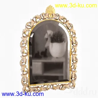 镜子模型共42个,各种镜子,圆形,方形,壁镜,柜镜等的图片4