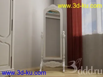 镜子模型共42个,各种镜子,圆形,方形,壁镜,柜镜等的图片9