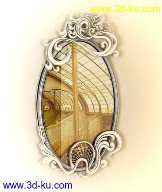 镜子模型共42个,各种镜子,圆形,方形,壁镜,柜镜等的图片19