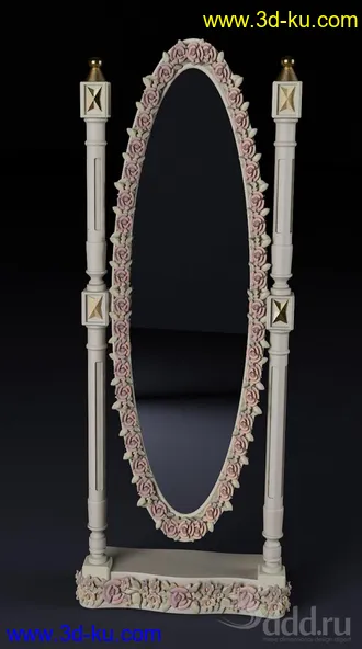 镜子模型共42个,各种镜子,圆形,方形,壁镜,柜镜等的图片25